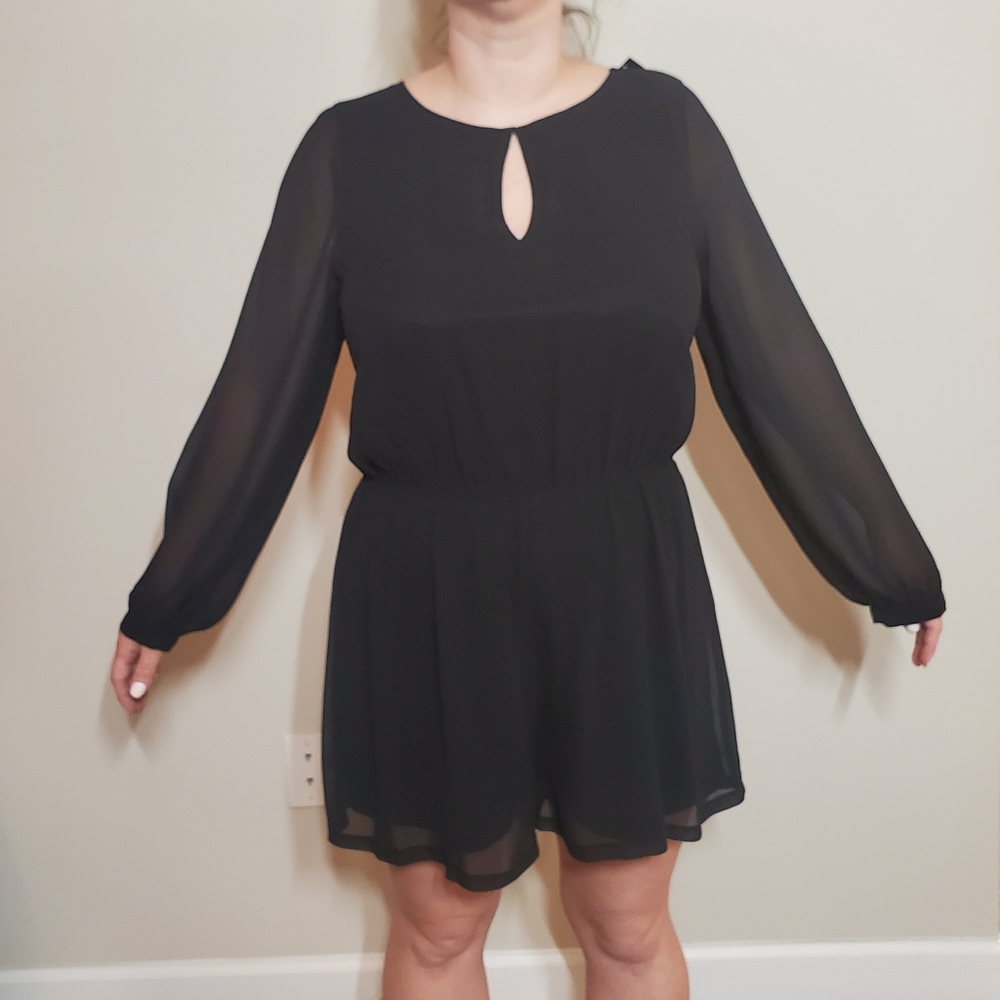 Elegant Black Women's Romper